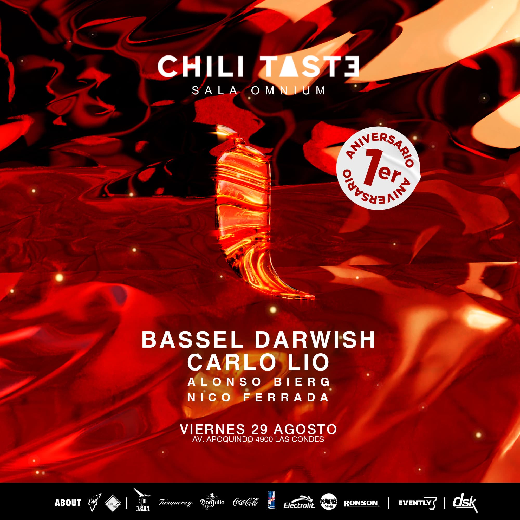 CHILI TASTE ANIVERSARIO ◆ SALA OMNIUM (Viernes 29.08) image}